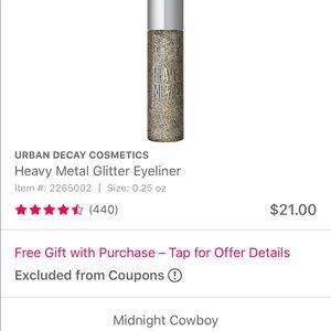 Urban Decay Liquid Eyeliner in Midnight Cowboy 🤠